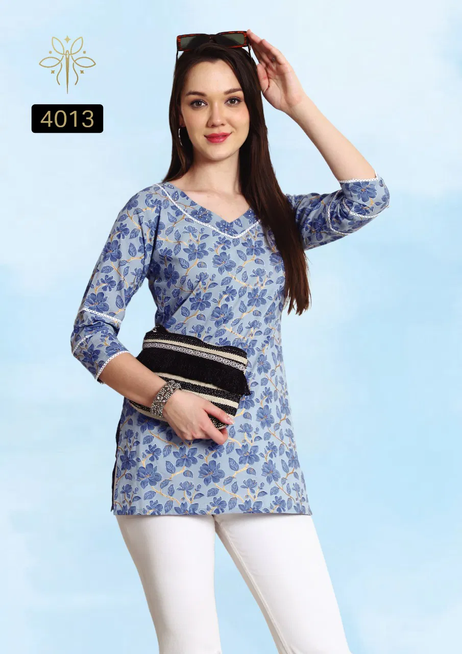 Vamika By Rajnandini Pure Cotton Printed Wholesale Ladies Top Suppliers In Mumbai